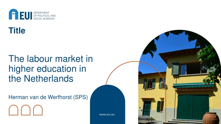 Labour Market in Higher Education in the Netherlands