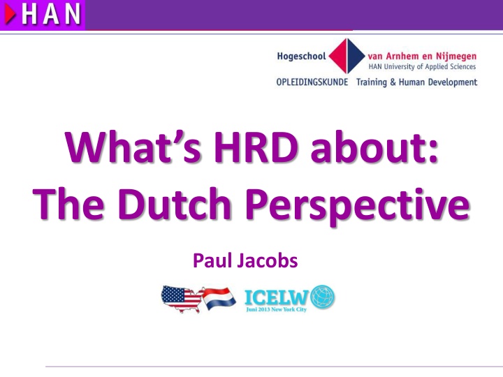 Human Resource Development from the Dutch Perspective