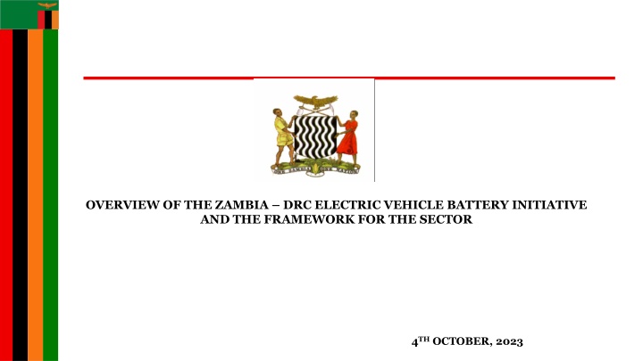 Joint Zambia-DRC Electric Vehicle Battery Initiative Overview