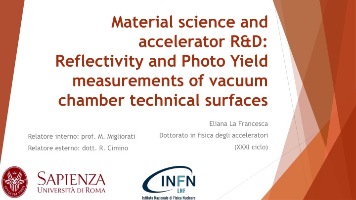 Reflectivity and Photo-Yield Measurements for Vacuum Chamber Surfaces