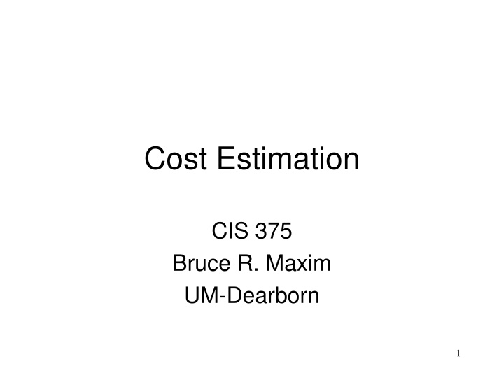 Software Development Cost Estimation Best Practices