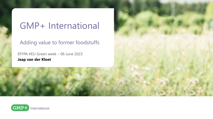 Enhancing Feed Safety Through GMP+ International Certification