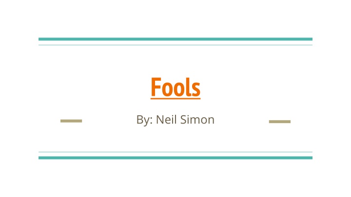 Insights into Neil Simon's Play 
