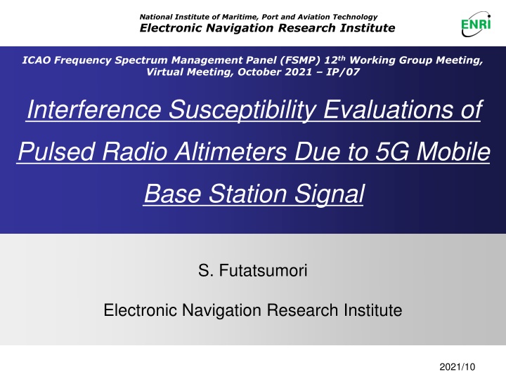Interference Susceptibility Evaluations of Pulsed Radio Altimeters Due to 5G Signal