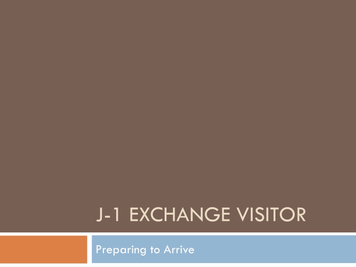 J-1 Exchange Visitor Program Rules and Responsibilities Overview