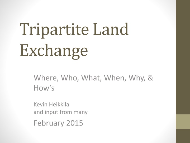 Overview of Tripartite Land Exchange Process