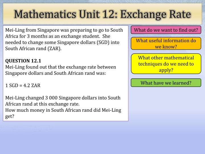 Exchange Rates and Currency Conversion