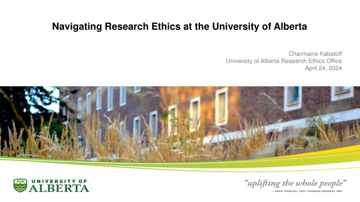 Research Ethics at University of Alberta