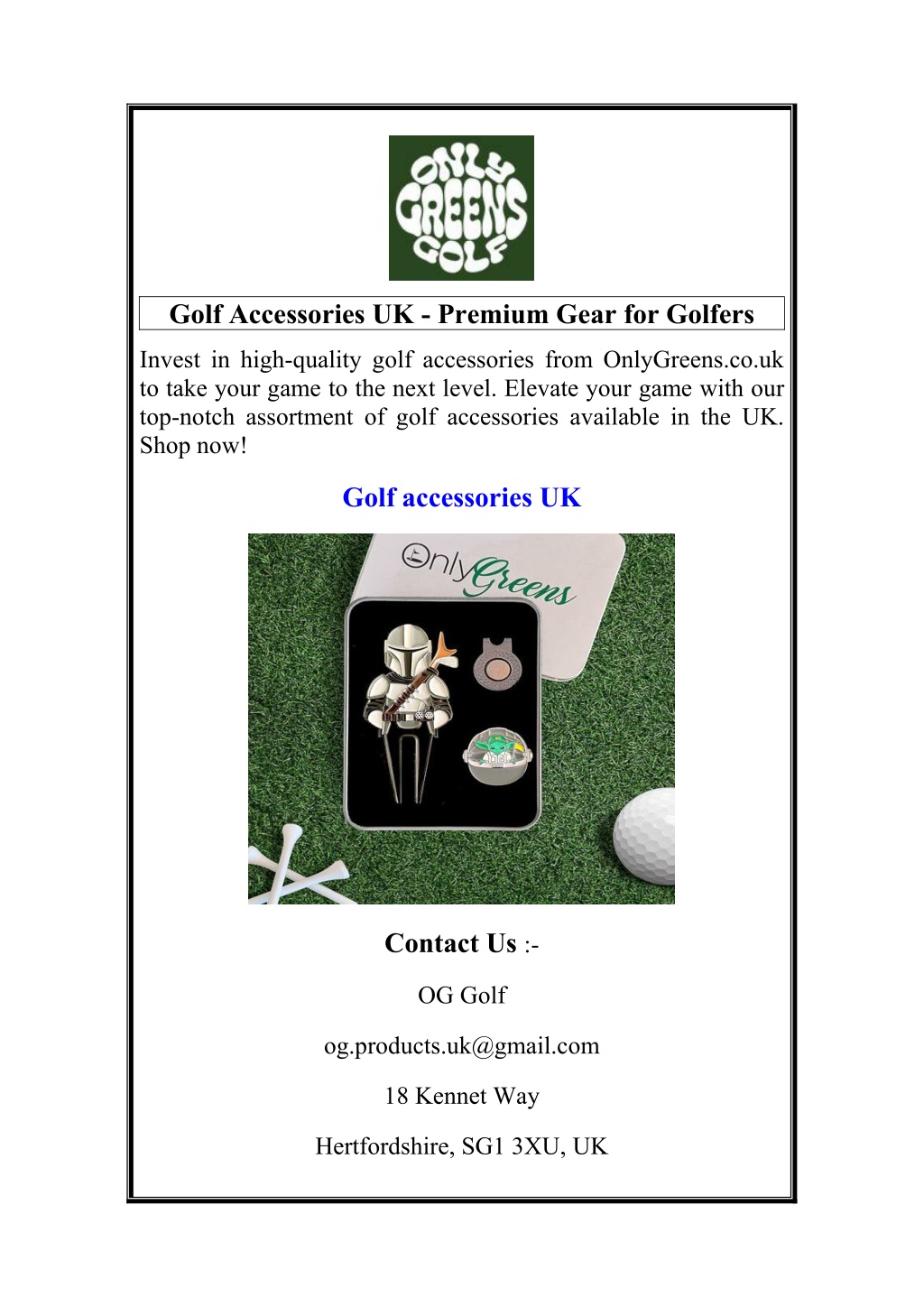 golf accessories uk premium gear for golfers l.w