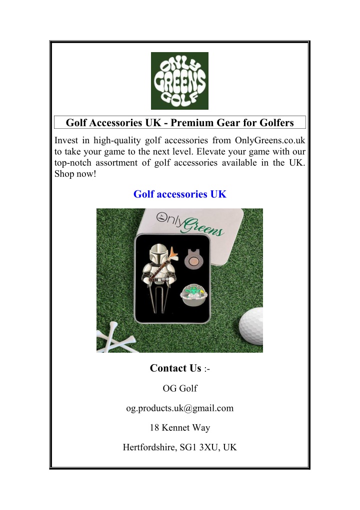 golf accessories uk premium gear for golfers n.w