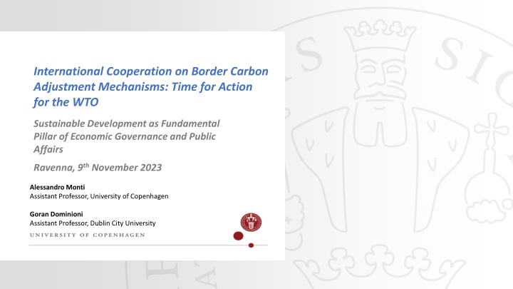 International Cooperation on Carbon Border Adjustment Mechanisms for Sustainable Development