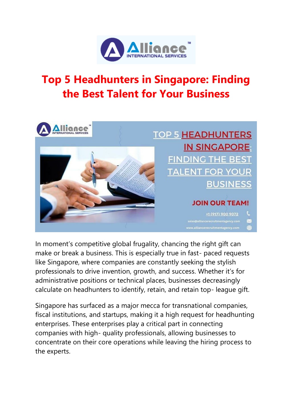 top 5 headhunters in singapore finding the best l.w