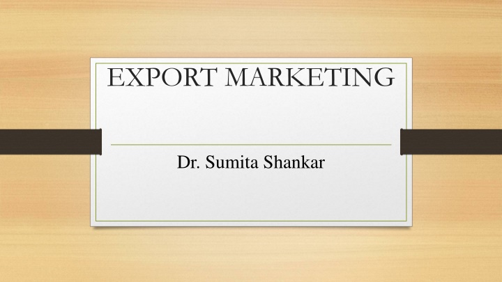 Export Marketing and Promotion Organizations in India