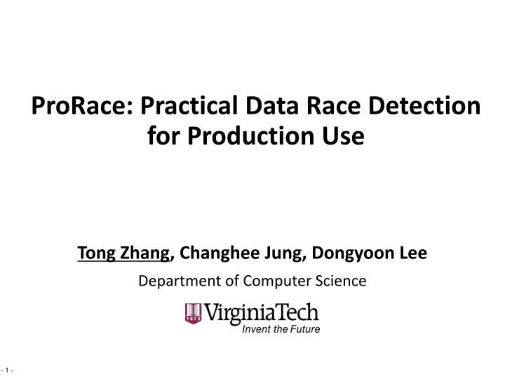 Practical Data Race Detection for Production Use