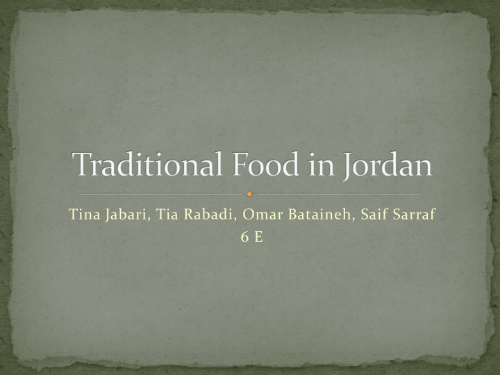 Traditional Jordanian Cuisine: Mansaf, Makmoura, Sayadieh & More