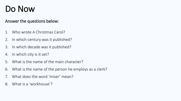 Dickens' A Christmas Carol