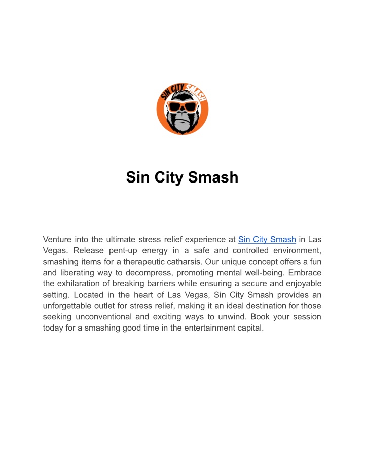 sin city smash n.w