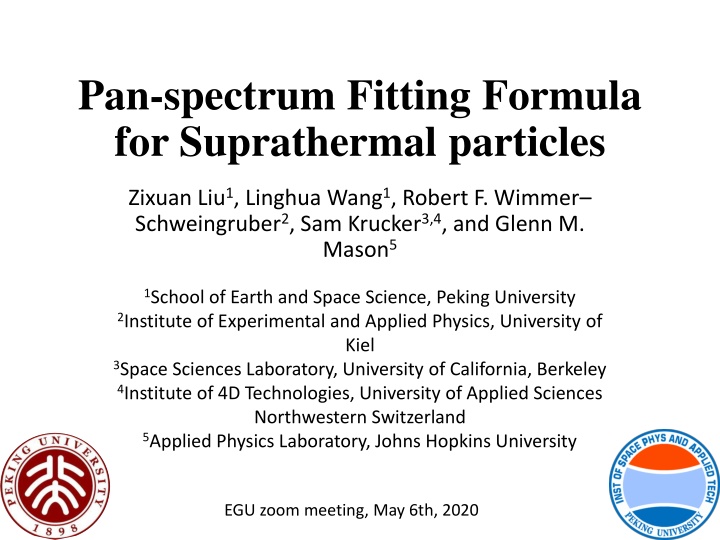 Unified Pan-Spectrum Fitting Formula for Suprathermal Particles
