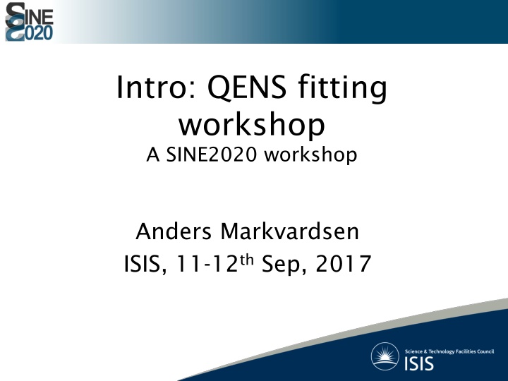 QENS Fitting Workshop: Advancing Tools and Strategies