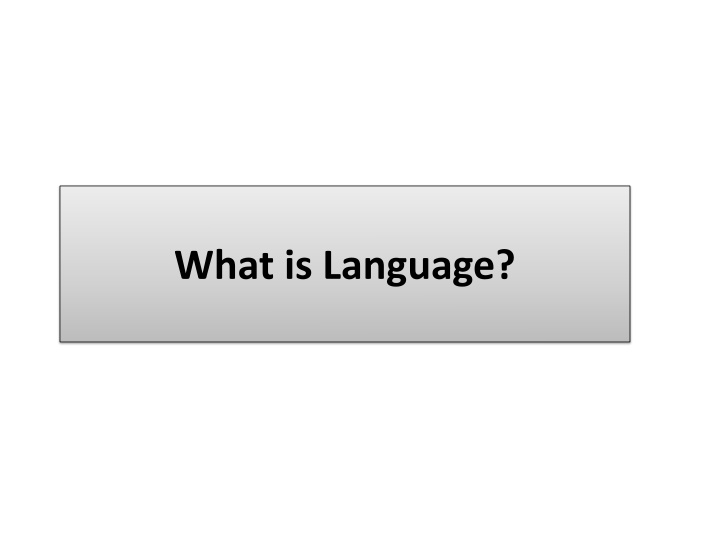 The Distinctive Features of Human Language
