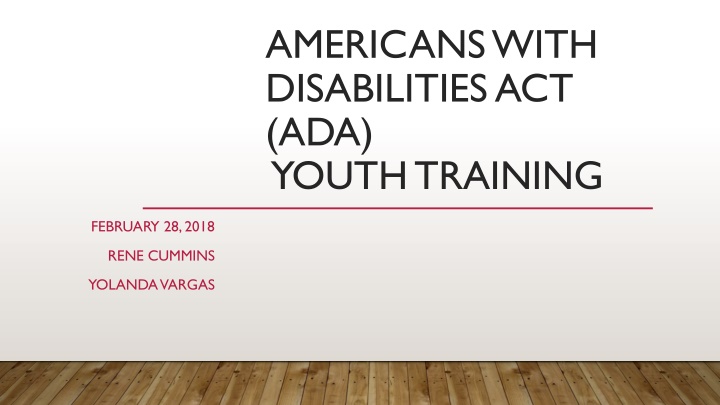 Reasonable Accommodations under the Americans with Disabilities Act (ADA)