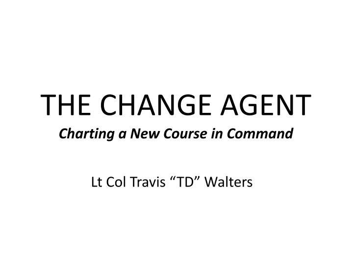 Leadership Transformation in an Air Force Squadron