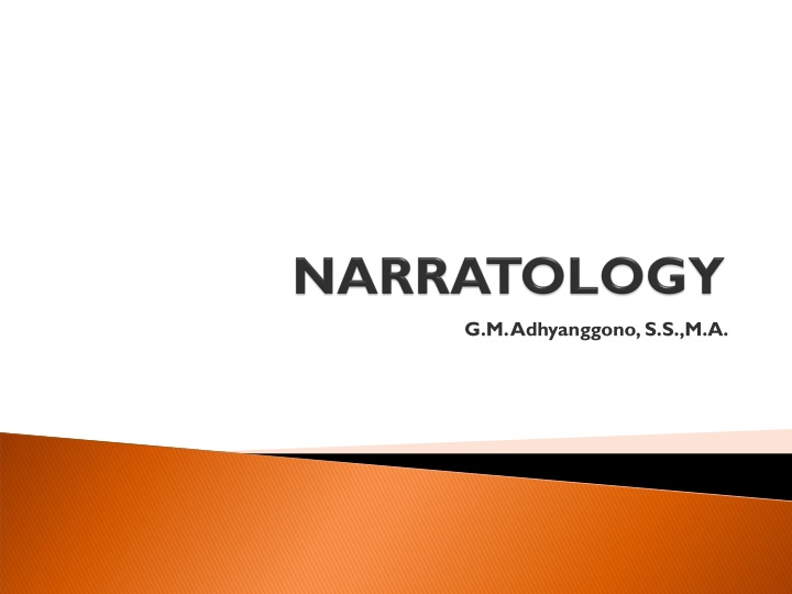 Narratology: Key Concepts and Analyses