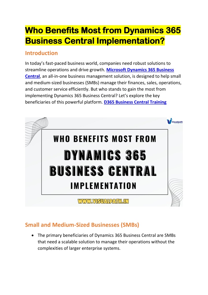who benefits most from dynamics 365 who benefits n.w