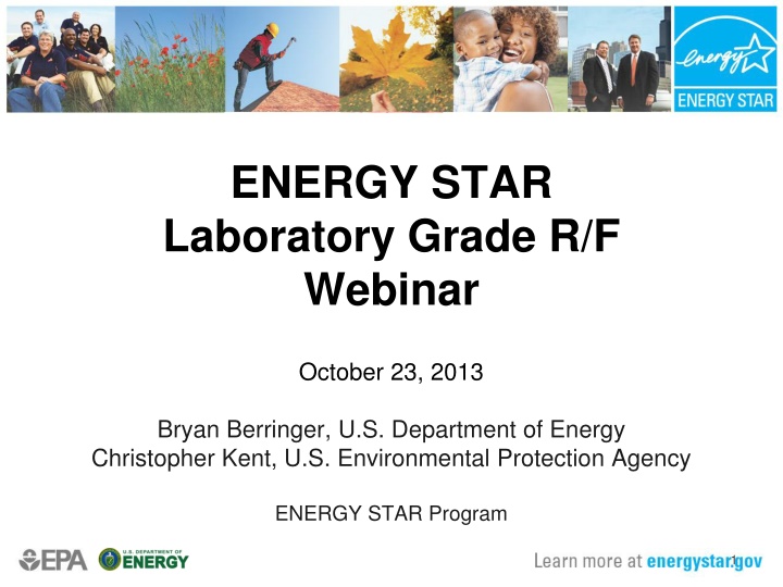 ENERGY STAR Laboratory Grade R/F Webinar Summary