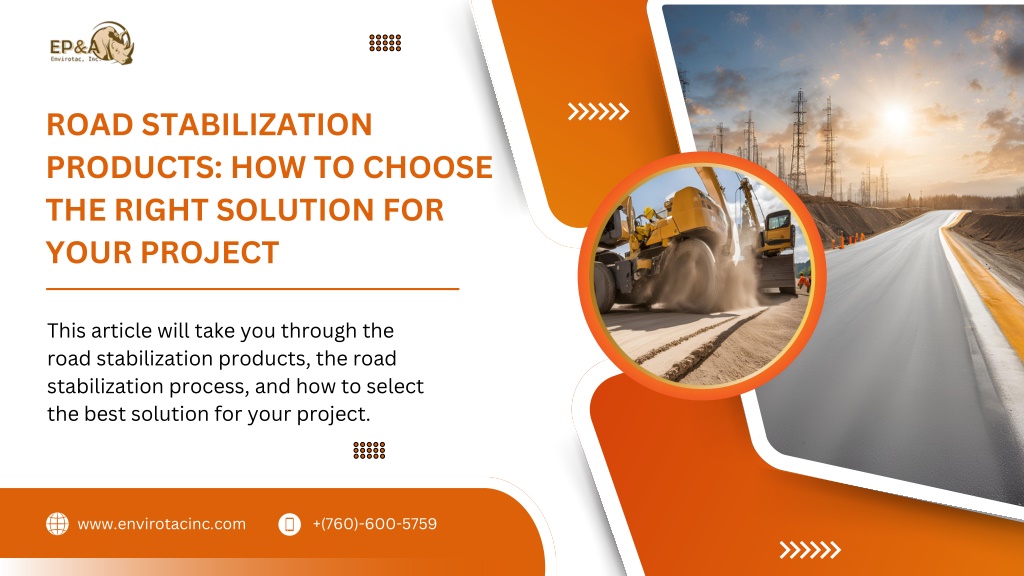 road stabilization products how to choose l.w