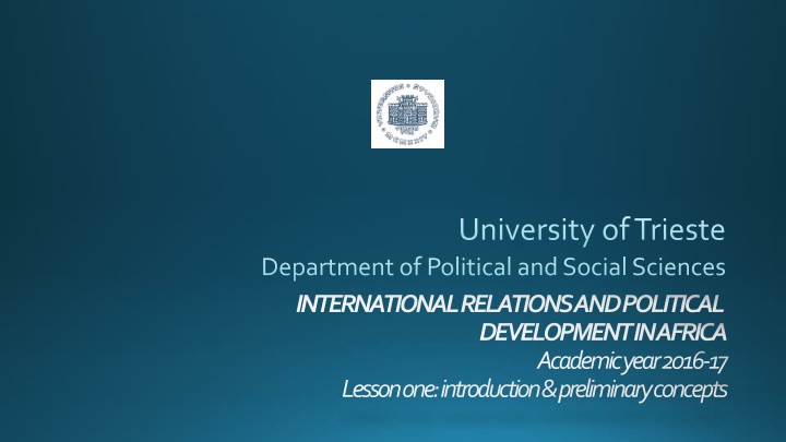 State Evolution in Africa: Political Development & Modernization