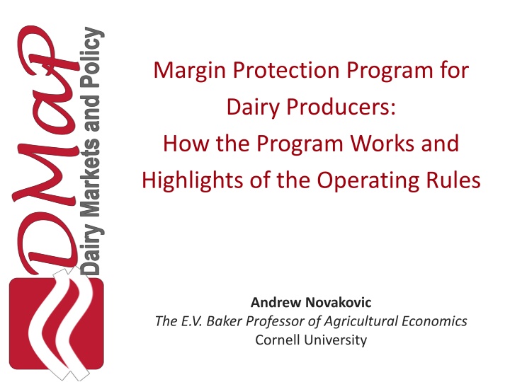 Margin Protection Program for Dairy Producers: Overview and Insights