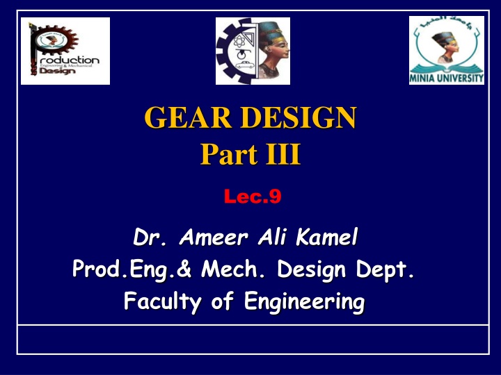Strength and Design of Gear Teeth