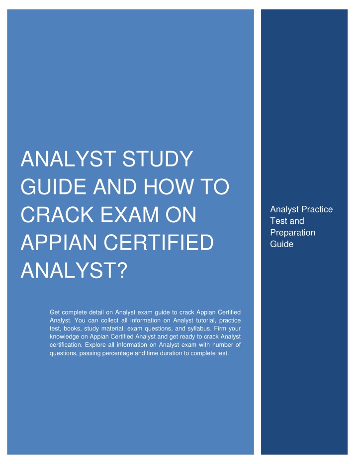 analyst study guide and how to crack exam n.w