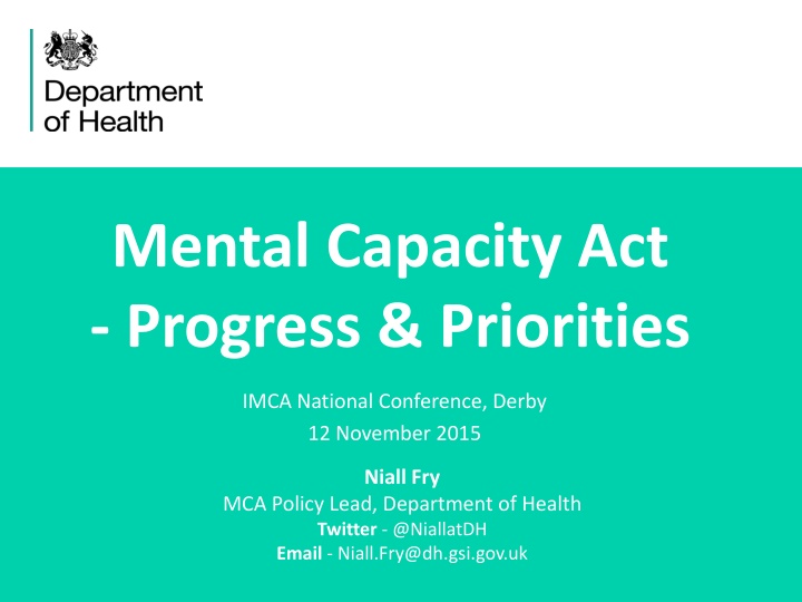Mental Capacity Act: Progress & Priorities - National Conference Highlights