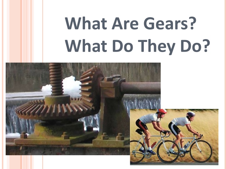 Gears and Their Applications