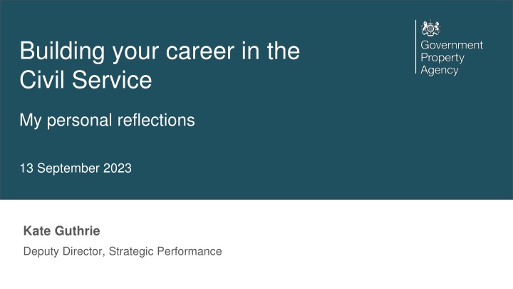 Building your career in the Civil Service