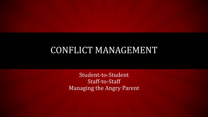 Effective Conflict Management Strategies in Educational Settings