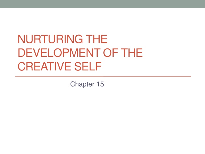 Creativity in Child Development