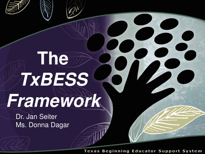 The TxBESS Framework for Effective Teaching