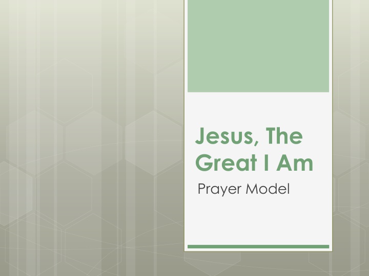 Reflecting on Jesus, the Great I Am: A Prayer Journey