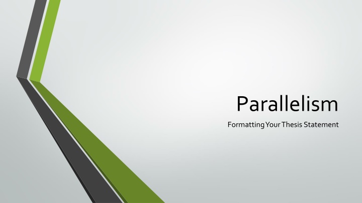 Mastering Parallelism in Thesis Statements