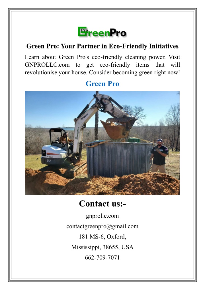 green pro your partner in eco friendly initiatives n.w