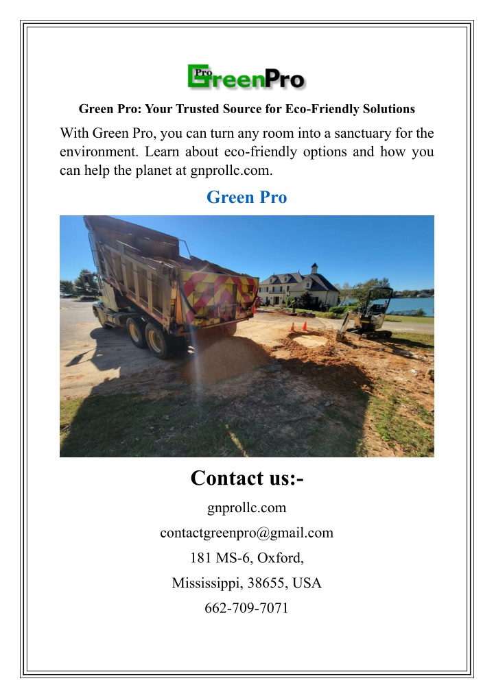 green pro your trusted source for eco friendly n.w
