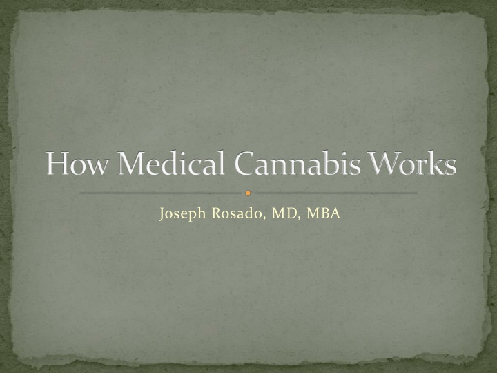 Medical Cannabis: How It Works and Its Historical Context