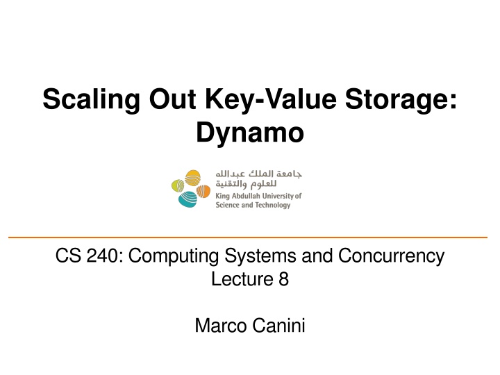 Amazon Dynamo for Highly Available Key-Value Storage Systems