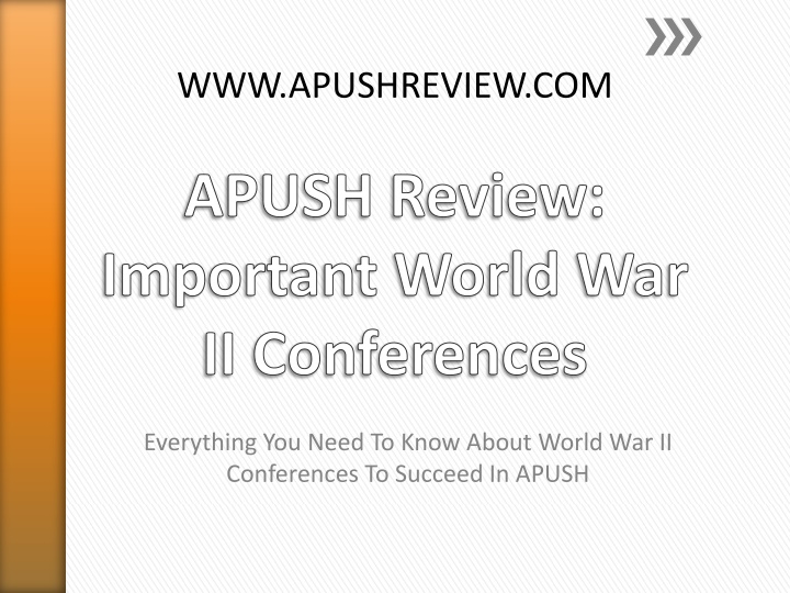 Key World War II Conferences and Agreements