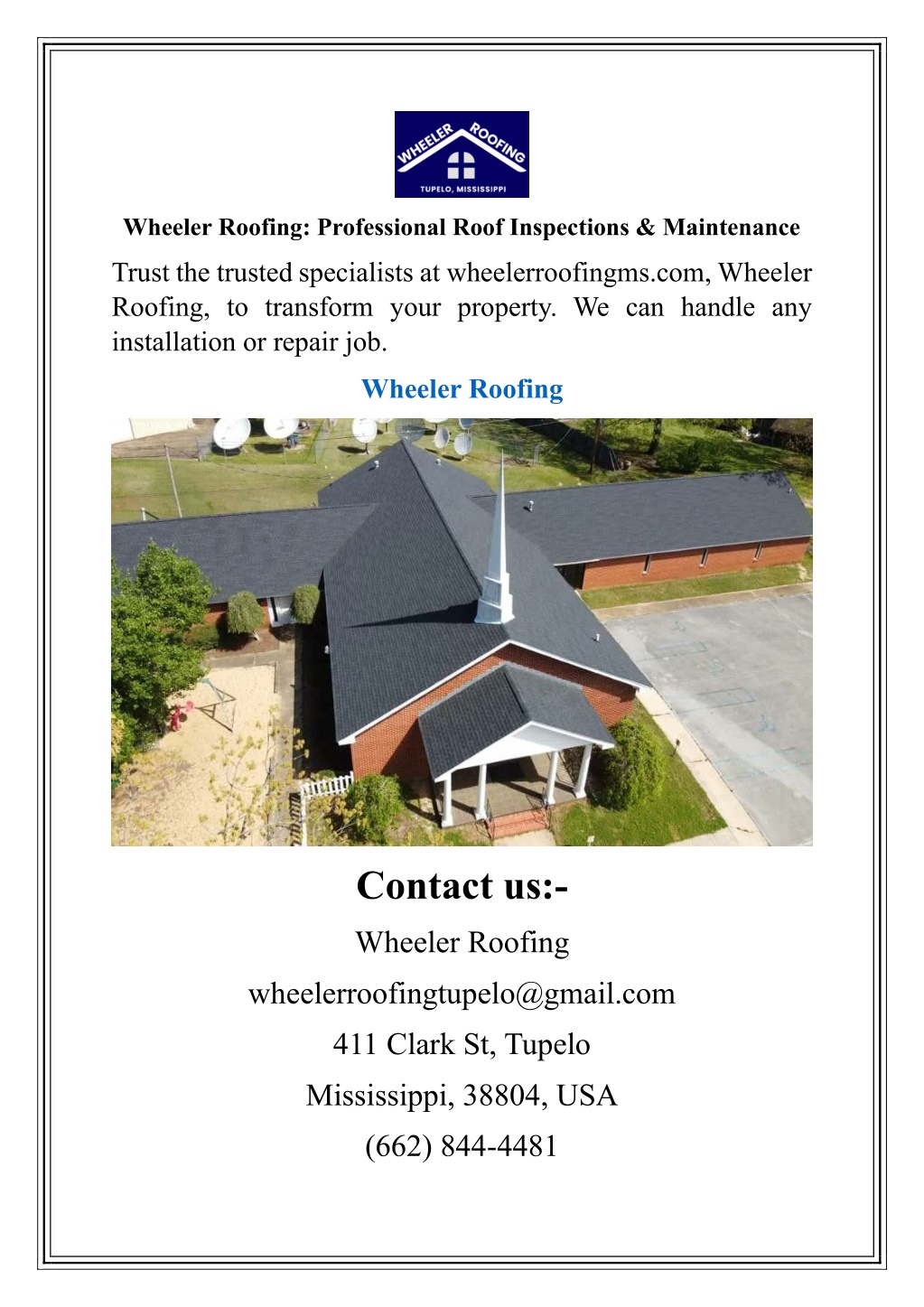 wheeler roofing professional roof inspections l.w