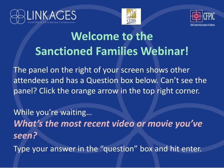 Linkages Shared Learning Webinar: Supporting Sanctioned Families