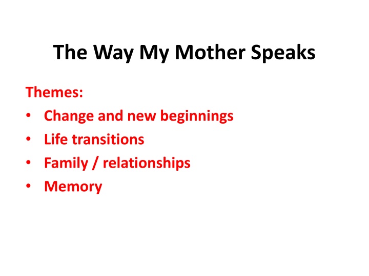 Reflections on Change and New Beginnings in 